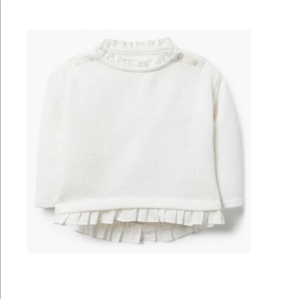 Gymboree Baby Girl Ruffle Edge Sweater - Picture 1 of 2